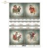 vintage, retro, Boże Narodzenie, zima, dzieci, śnieg, koronka, koronki, ornamenty, dekory, ramka, ramki ozdobne, choinka, choinki, sanki, rower, Christmas, winter, children, snow, lace, ornaments, decors, frame